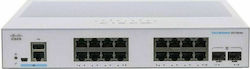 Cisco CBS350-16T-2G Verwaltet L2 Switch mit 16 Ports Gigabit (1Gbps) Ethernet