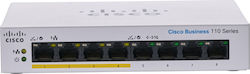 Cisco CBS110-8PP-D Unmanaged L2 PoE Switch with 8 Gigabit (1Gbps) Ethernet Ports