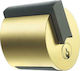 Meroni Serrature Knob Lock Gold with Button & Key Hotel Use