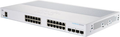 Cisco CBS250-24PP-4G Gestionat L3 PoE+ Switch cu 24 Porturi Gigabit (1Gbps) Ethernet