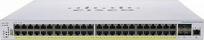 Cisco CBS250-48PP-4G Verwaltet L2 / L3 PoE+ Switch mit 48 Ports Gigabit (1Gbps) Ethernet