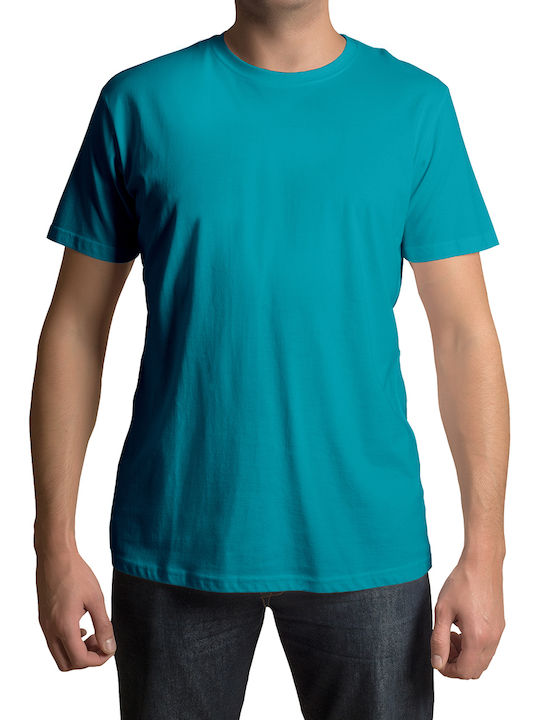 JHK TSRA-150 Ανδρικό Διαφημιστικό T-shirt Κοντομάνικο σε Τιρκουάζ Χρώμα