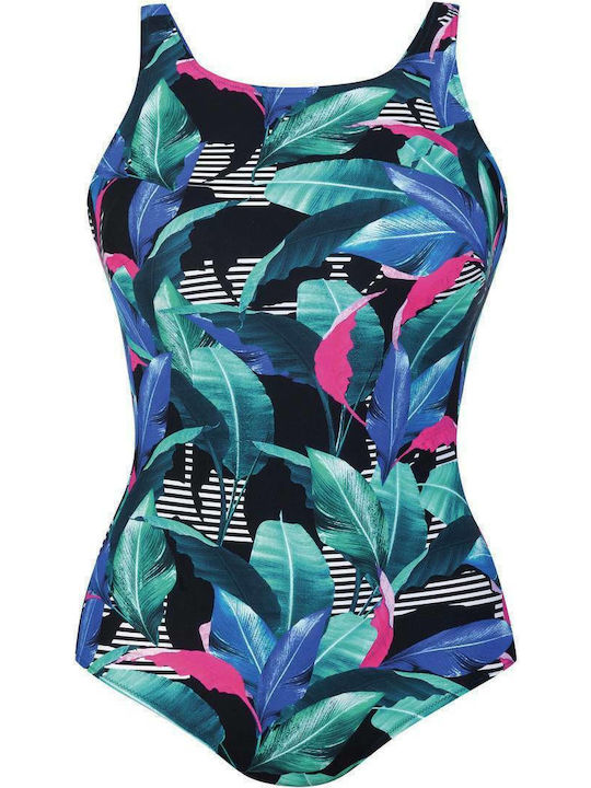 Anita 6324 Rio Verde Full Body Swimsuit with C Cup and Blue Print