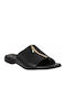 KK02 Sandale Casual Damă Din Piele Negre