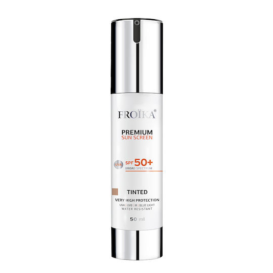 Froika Premium Getönte Sonnenschutzfaktor 50+ Gesicht Creme mit Farbe 50ml