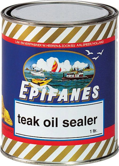 Epifanes Teak Oil Sealer Surface Varnish Colorless Gloss 1lt