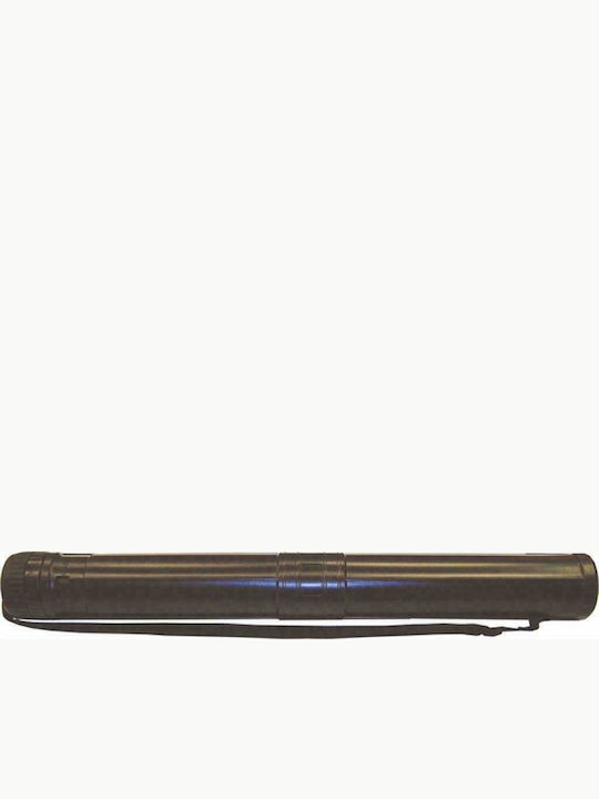 Plastic Drafting Tube with Lid and Sling D7x135cm Black