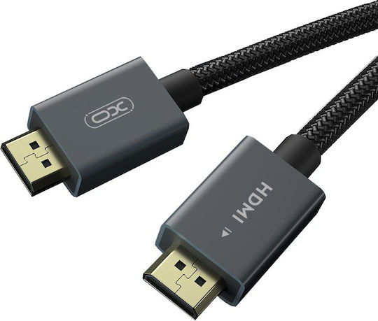 XO HDMI 2.1 Ultra High Speed 48Gbps 4K 120Hz HDR VRR Braided Cable HDMI Male - HDMI Male 1.5m Black