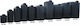 Bakoplast Vertical Narrow Plastic Storage Tank 4000lt for Water / Petroleum / Oil Black
