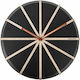 Karlsson Lines Wall Clock Wooden Black Ø35cm