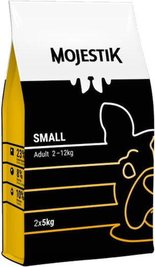 Mojestik Premium Small Adult Dog 10kg Dry Food for Adult Neutered Small Breed Dogs with Chicken