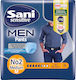 Sani Sensitive Men Πάνες Βρακάκι Ακράτειας Medium σε Μπλε Χρώμα 12τμχ