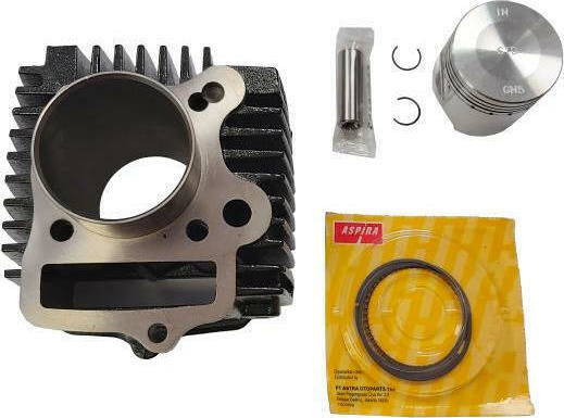 Aspira Motorradkolben- und Zylindersatz 50mm für Honda Astrea Groß 100 21845 Zylinderkolben für Honda Astrea Grand/Supra 50mm