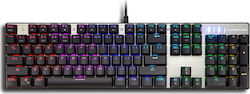 Motospeed Inflictor CK104 Gaming Mechanical Keyboard with Outemu Red switches and RGB lighting (US English) Silver