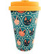 Spacecow Star Cats Becher Bamboo mit Deckel Mehrfarbig 400ml