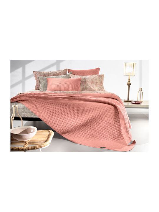 Guy Laroche Riva Κουβερλί Μονό Microfiber Coral 160x240cm