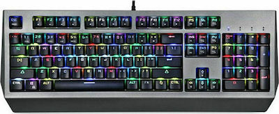 Motospeed CK99 Tastatură Mecanică de Gaming cu Cherry MX Red întrerupătoare și iluminare RGB Gri