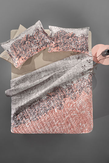 Guy Laroche Artizan Coverlet Queen Size Coral 220x240cm