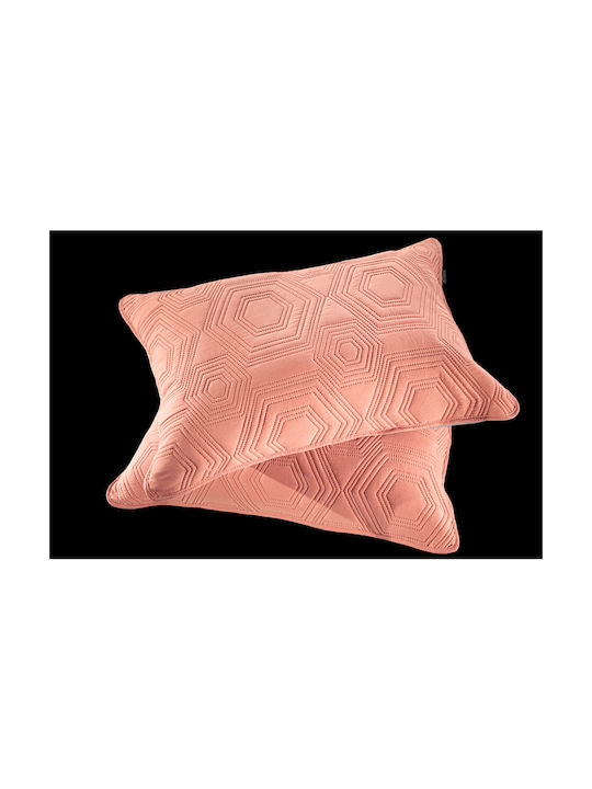Guy Laroche Lilly Σετ Μαξιλαροθήκες Καπιτονέ Coral 50x70εκ.