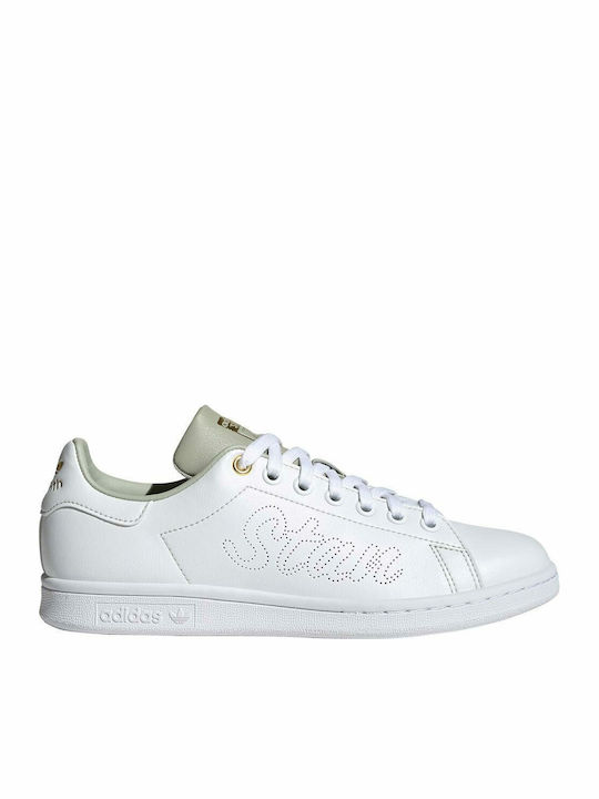 Stan Smith Γυναικεία Sneakers Cloud White / Hello Green / Gold Metallic