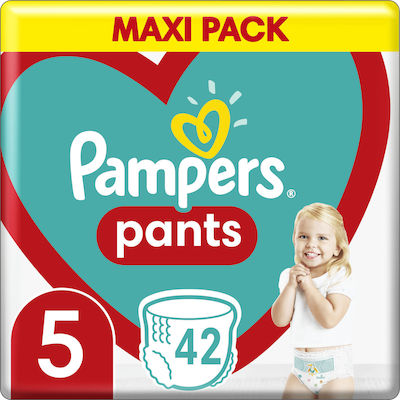 Pampers Πάνες Βρακάκι Pants No. 5 για 12-15kg 42τμχ
