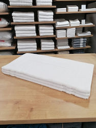 Cozy Cotton Covoraș de Baie Hotel Alb Cadru Dublu din Bumbac 50x75cm. cu Greutate 700gsm