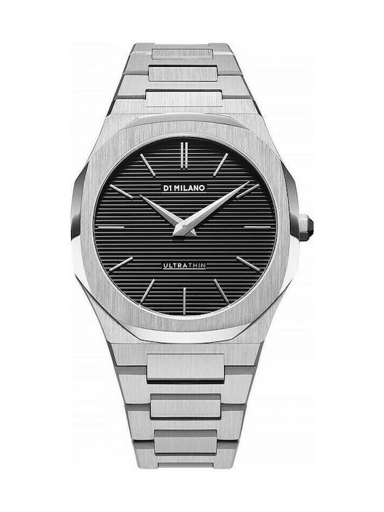 D1 Milano Watch Battery with Silver Metal Bracelet