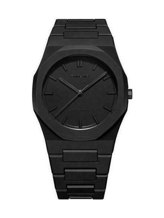 D1 Milano Uhr Batterie mit Kautschukarmband