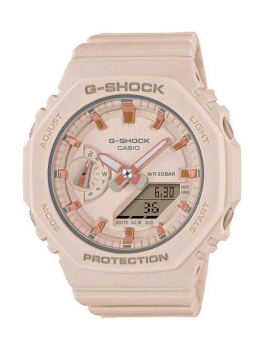 Casio G-shock Ρολόι Μπαταρίας με Καουτσούκ Λουράκι