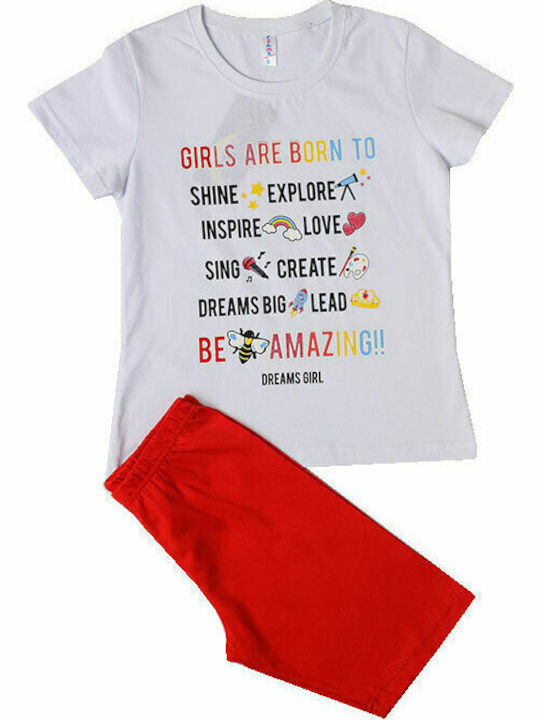 Mariveta Kids' Pajamas Summer White