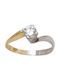 14K Gold Ring with cubic zirconia DK25C40