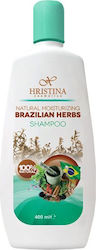 Hristina Cosmetics Moisturizing Brazilian Herbs Shampoos Hydration for All Hair Types 400ml Hristina Cosmetics Moisturizing Brazilian Herbs Shampoos Hydration for All Hair Types 400ml