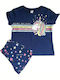 Dreams by Joyce Set Top & Bottom Kids Summer Pyjamas Blue