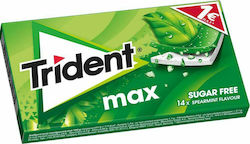 Trident 14 Max Chewing Gums With Spearmint Flavour No Added Sugar 27gr
