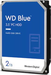 Western Digital Blue 2TB HDD Hard Disk 3.5" SATA III 7200rpm cu 256MB Cache pentru Desktop
