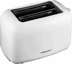 Sokany HJT-022 Φρυγανιέρα 2 Θέσεων 700W Λευκή
