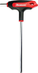 Benman Κλειδί Allen σε Σχήμα Ταφ με Μύτη Μεγέθους 6mm Turball Benman Κλειδί Allen σε Σχήμα Ταφ με Μύτη Μεγέθους 6mm Turball