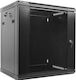 Lanberg WF01-6412-10B Wall Mounted Rack Cabinet 12U 60x45x64cm Black WF01-6412-10B