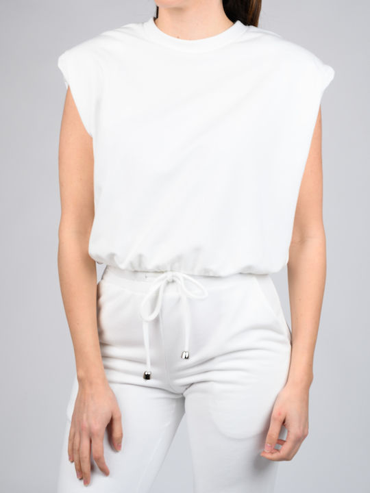 Twenty 29 Women's Summer Blouse Sleeveless White