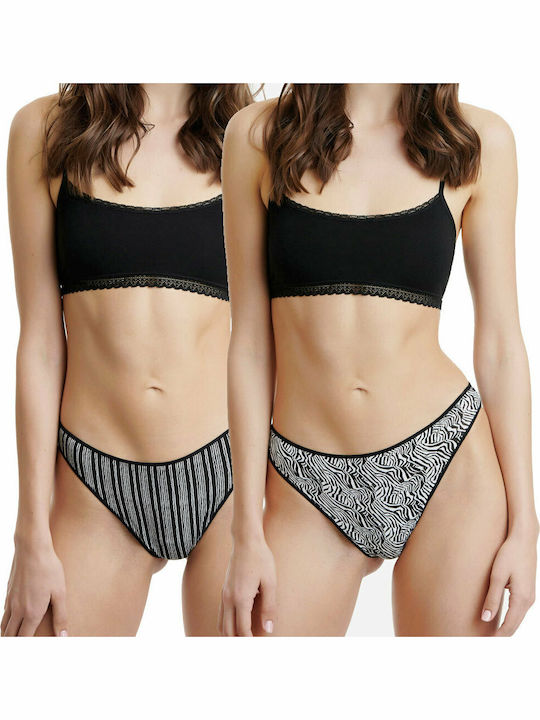 Walk Bamboo Women's Brazil 2Pack Black