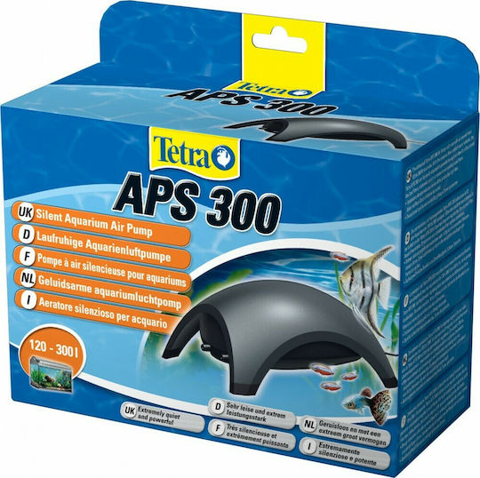 Tetra Aps 300 Aquarium Air Pump Double Outlet with Maximum Adjustable Flow Speed 300lt/h