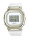 Casio G-Shock Ψηφιακό Γυναικείο Ρολόι Μπαταρίας με Λευκό Καουτσούκ Λουράκι