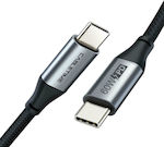 Cabletime C160 PD60W Braided USB 2.0 Cable USB-C male - USB-C male 60W Gray 1m