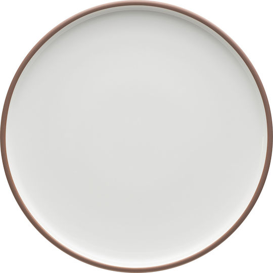 Schonwald Shiro Platou La mică adâncime din Porțelan Alb cu Diametrul 21cm 1buc