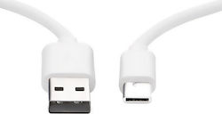 Cabletime C160 USB 2.0 Cable USB-C male - USB-A male White 2m