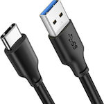 Cabletime C160 USB 3.0 Cable USB-C male - USB-A male Black 0.25m