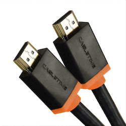 Cabletime AV540 HDMI 2.0 HDMI male - HDMI male 3m Μαύρο