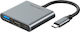 Cabletime C160 USB-C Docking Station mit HDMI 4K PD Gray