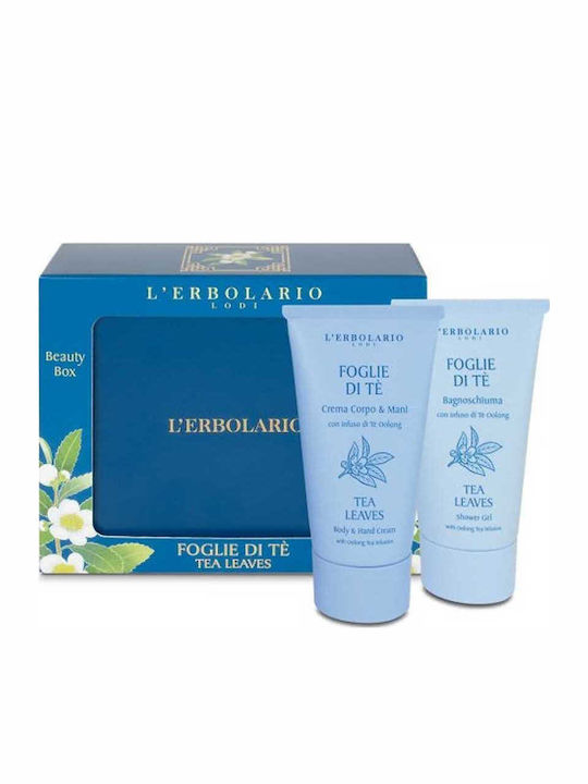 L' Erbolario Foglie Di Te Beauty Box Комплект за грижа за кожата за Хидратация & Почистване на тялото