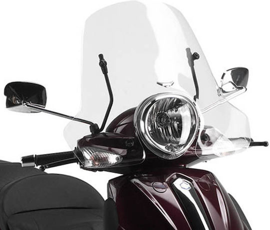 Givi Прозрачна козирка Мотоциклет за Piaggio Бевърли 500 / Бевърли 125 / Бевърли 250 / Бевърли 300 / Бевърли 400 2004-2006 / 125 / 250 / 300 / 400 2008-2010 106A